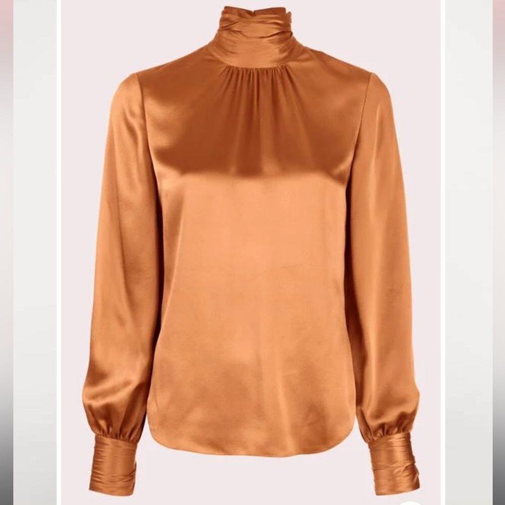 cinq a sept 100% silk blouse size S